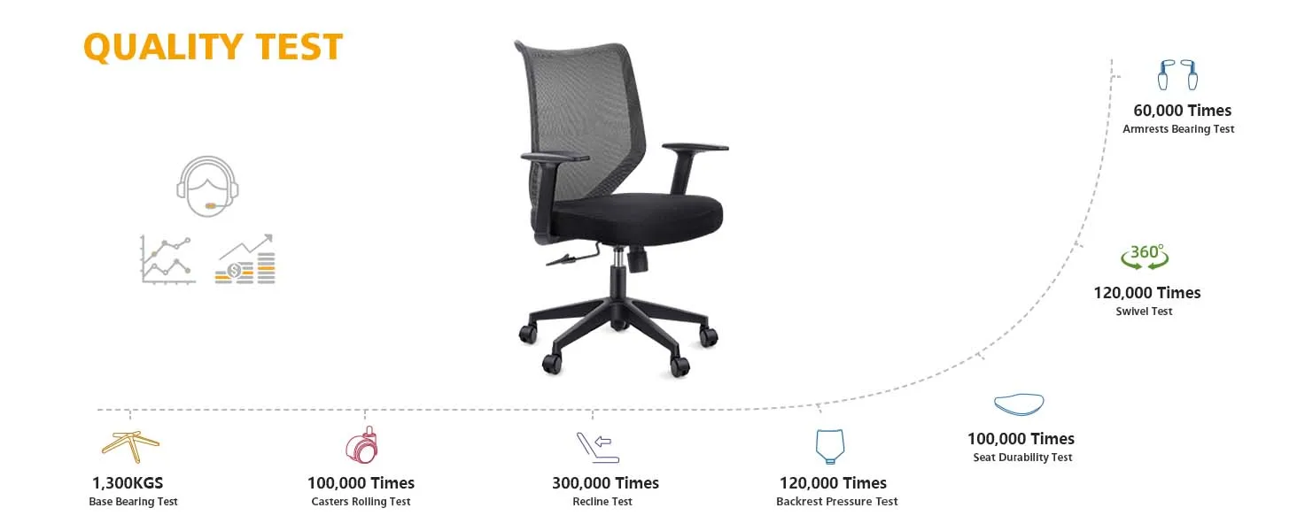 SUPERIOR OFFICE CHAIR 300 LBS