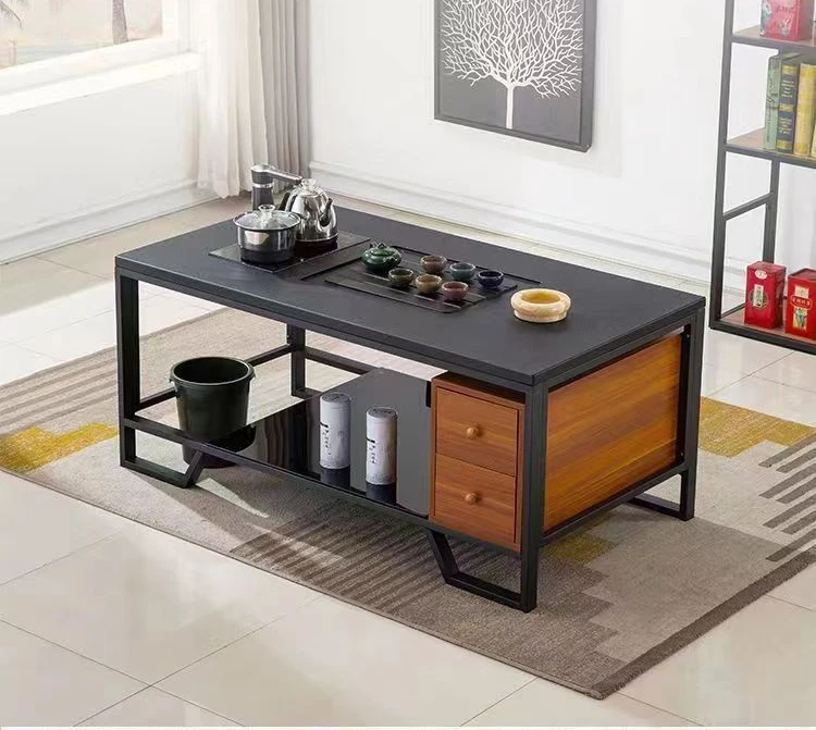 

Fire stone tea table, rock slab, kung fu tea table, office, modern simple household tea , kettle in one