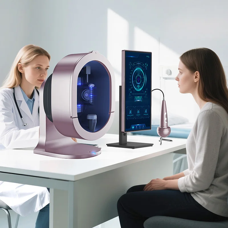 Beauty 3D Skin Imaging Machine Multispectral Skin Analysis Device,AI Diagnosis, Dermatoscope,Non-invasive Real-time Skin Scanner