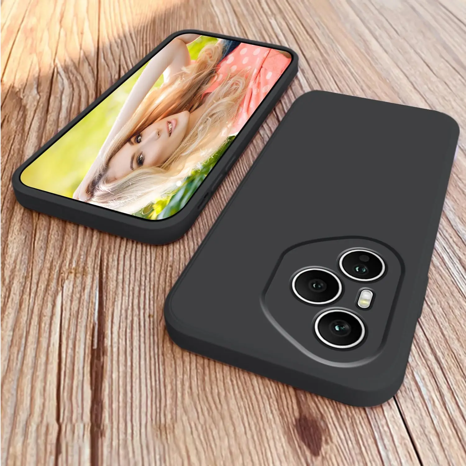 Noble Fashion Solid Colour Shockproof Protective Liquid Silicone Phone Case