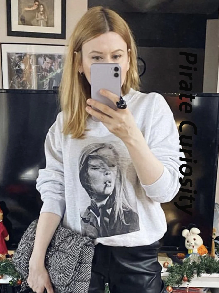 

Artist Photos Sweatshirts For Women 2024 New Clothing O-Neck Long Sleeve Hooded Sweatshirt Luxury Fashion Sport Pullover Tops