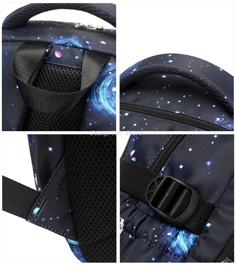 Children Printing School Backpack Large-Capacity 3Pcs Schoolbag For Boys Girls Laptop Backpacks Teenage Oxford School Bags Set 6
