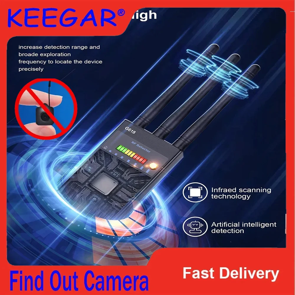 AntiSpyRFSignalDetectorStrongerAntiinteferenceGSMGPSSpy