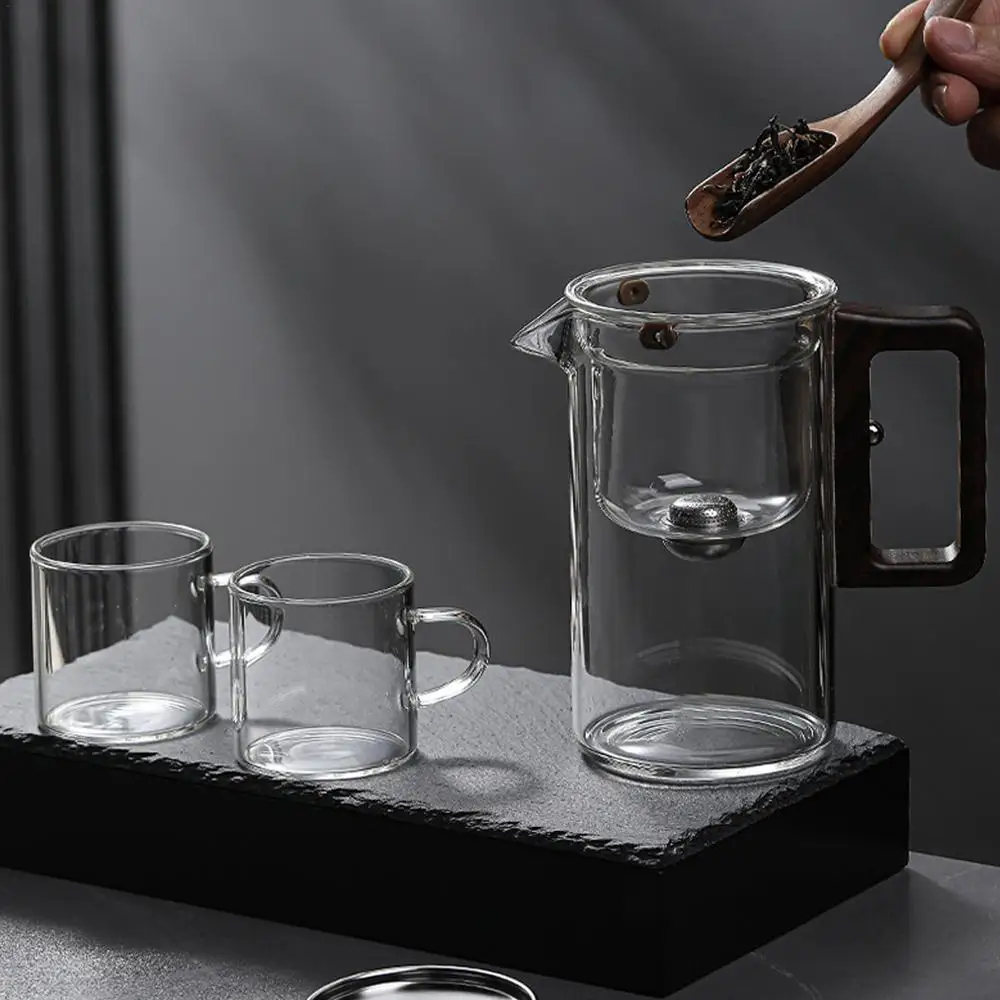 Description Picture 3 of itemGlass Tea Pot Multipurpose Transparent Tea Pot 520ml Portable Tea Pot With Strainer Dishwasher Safe Teapot For Green Tea Black