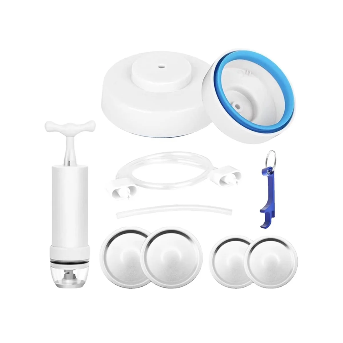 11Pcs Usb Electric Vacuum Sealer Safety Vacuum Sealer Accessories Kit Sigillante In Scatola A Bocca Larga Resistente All'Usura