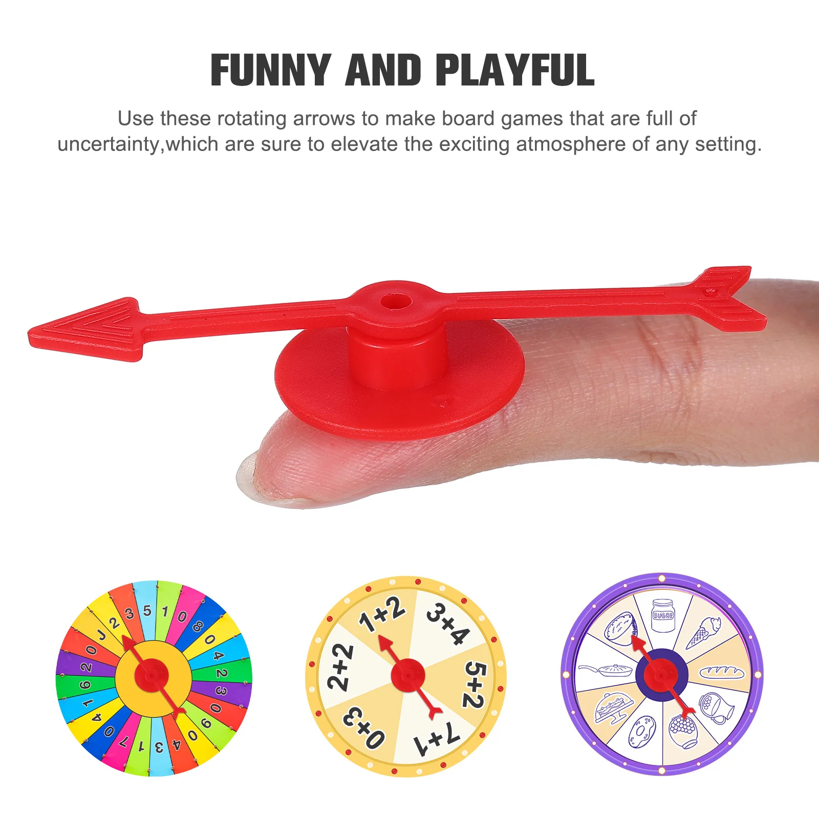 Red Plastic Game Arrow Rotating Board Game Accessories Chess Games Replacement Pointers Arrows For Entertainment 25 Pcs