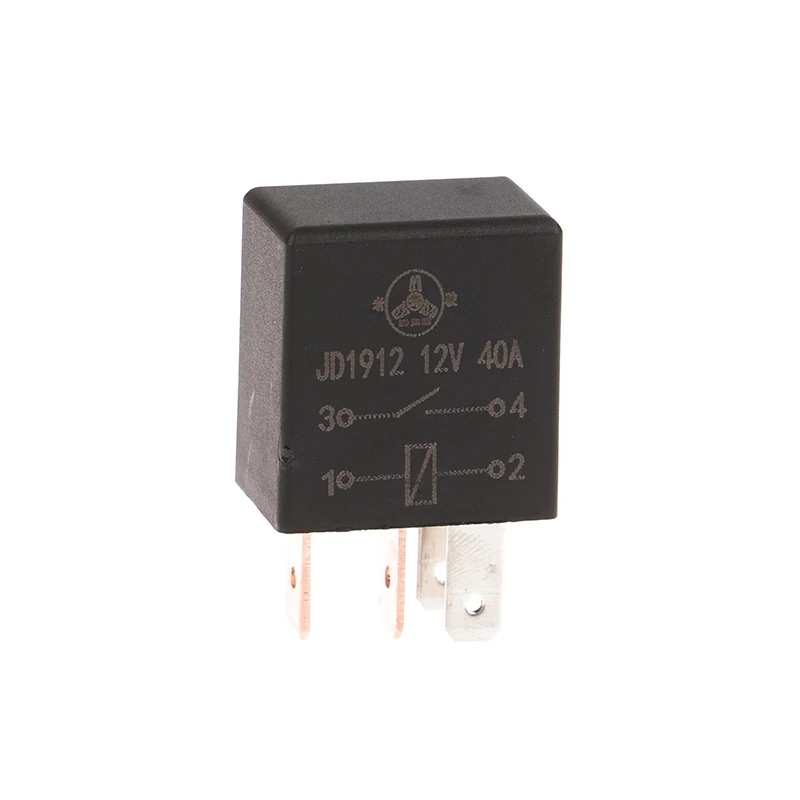 

Innovative And Practical Black DC 12V 40A Rated Current 1NO 1NC SPDT 4 Pins Car Automotive Alarm Relay DIY Accessories