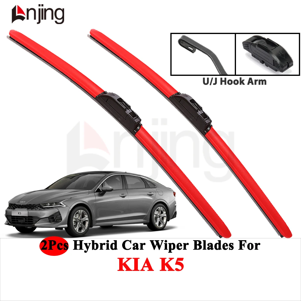 LNJING Farbige Scheibenwischerblätter für KIA K5 2010-aktuell