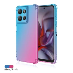 Shockproof Gradient TPU Protective Phone Case for Motorola Edge (2026) (Blue Pink)