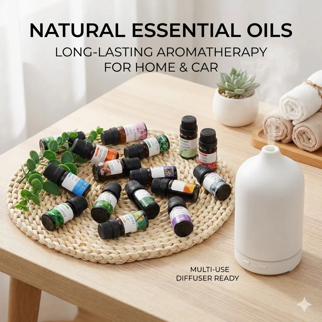 Pure Natural Plant Essential Aromatherapy Oil - 10ml Air Freshener Fragrance