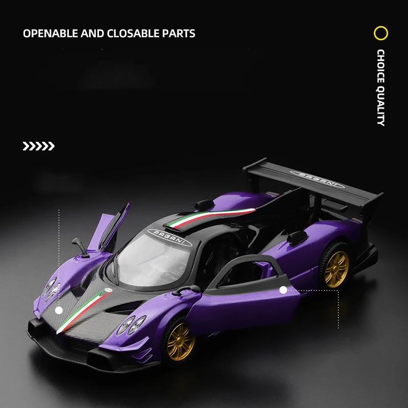 CCA 1:31 Pagani Zonda Revolution simulation alloy die-casting model display bottom car model seat set collection gift 4