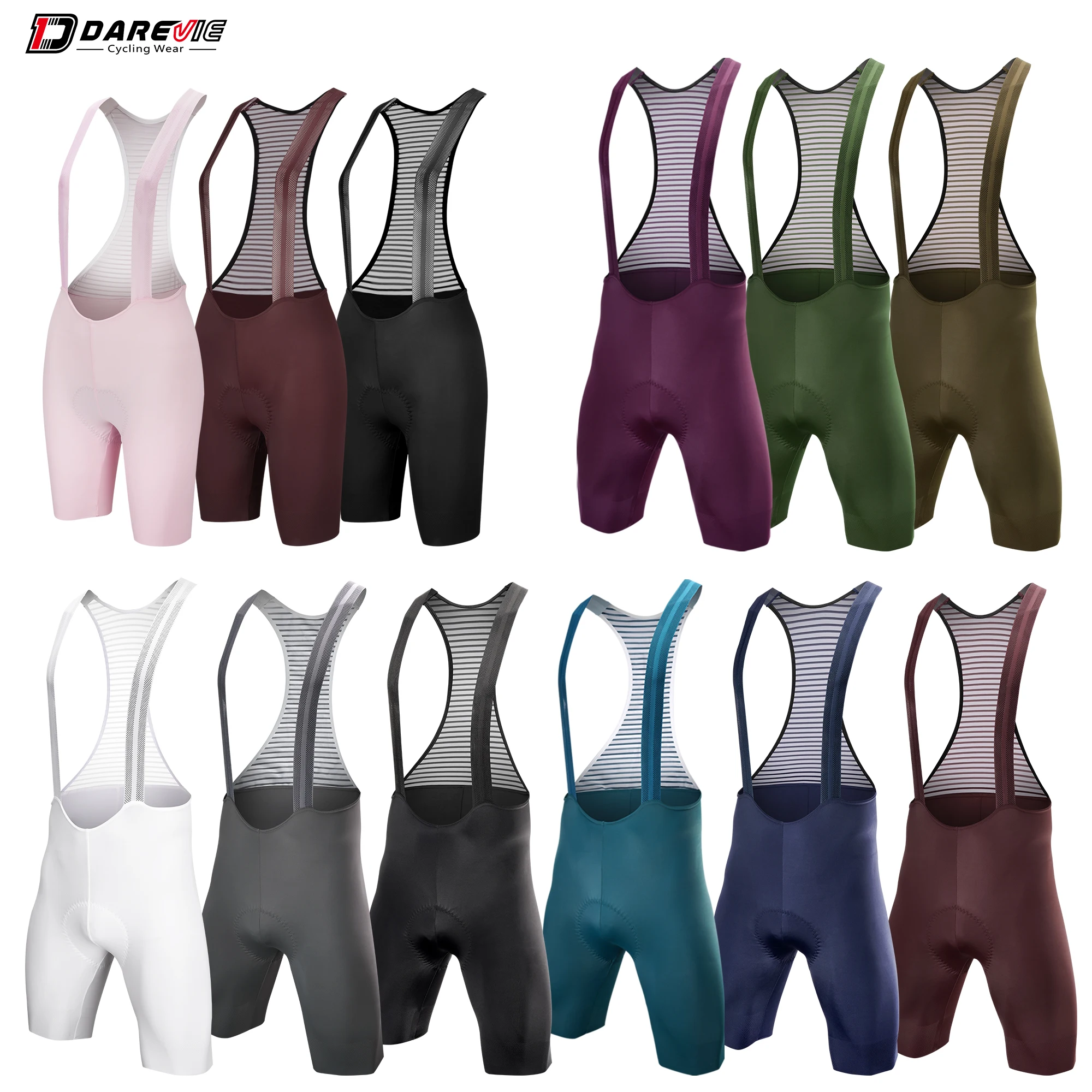 Cuissard Homme Cyclisme Avec Bretelles - Rembourrage 6 Heures - Tissu Respirant - Pour Vélo Route Et VTT