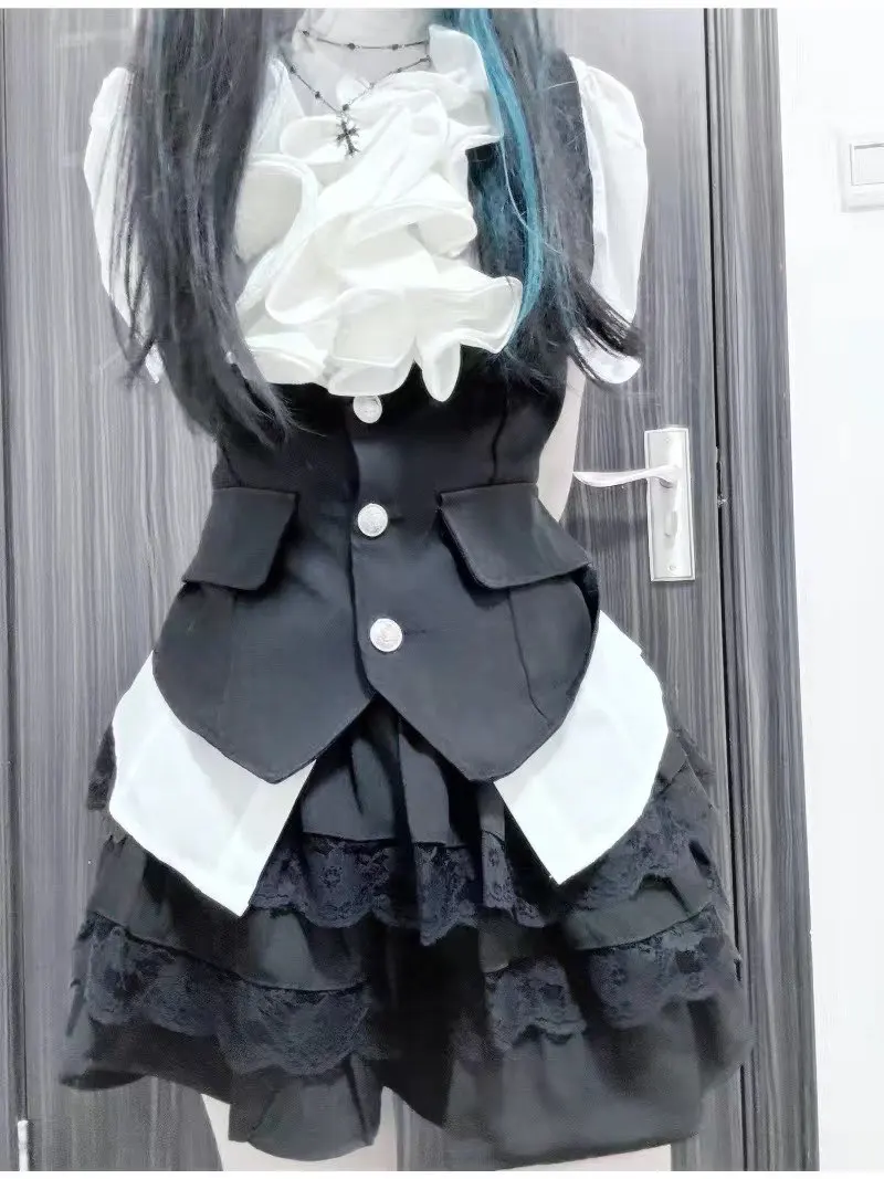 Preppy Style Dress Set - Ouji Aesthetic photo review