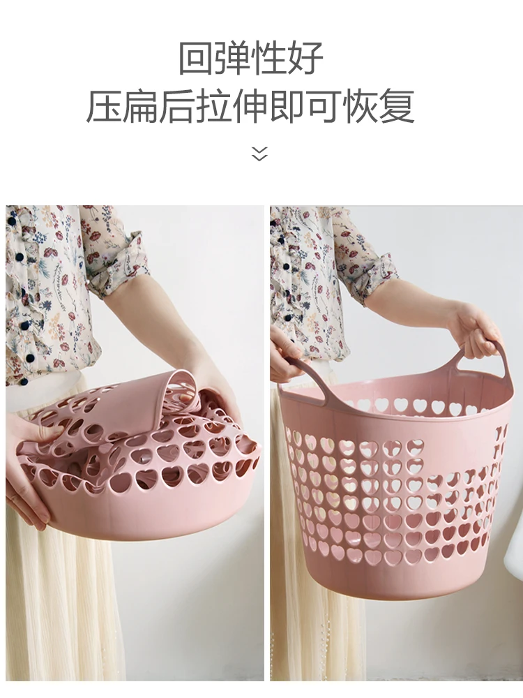 Large plastic laundry basket toilet dirty clothes receive a laundry basket toy sundry receive basket of laundry basket 4