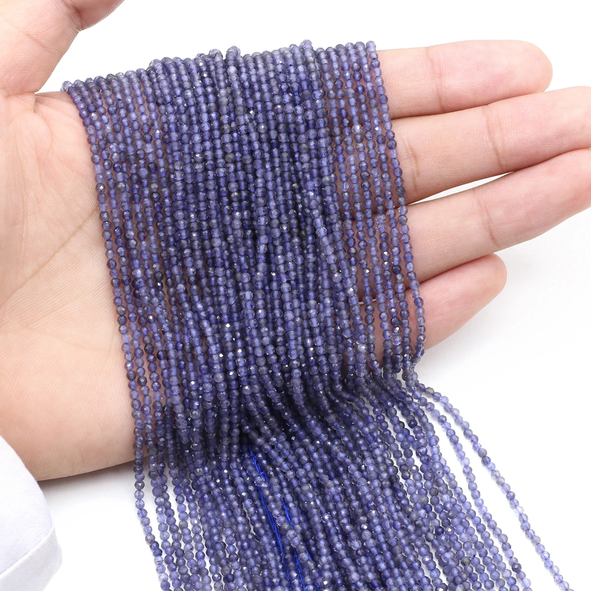 3A High-quality Natural Stone Amethysts Loose Spacing Beaded Jewelry Making DIY Necklaces Bracelet Earrings Accessories 2mm