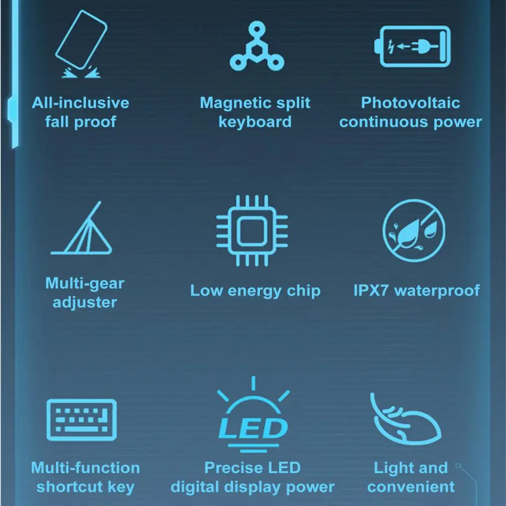 

USB-клавиатура с питанием от солнечной батареи, USB Type-c, для Ipad 10,9/11/12, 9 дюймов, водонепроницаемая перезаряжаемая клавиатура для Ultimate