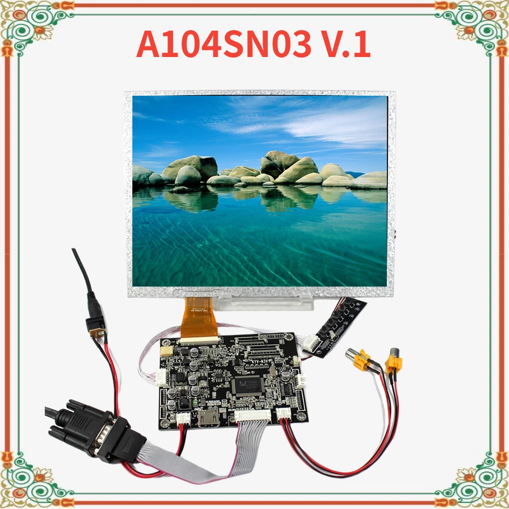 

ЖК-экран 10,4 дюйма для AUO A104SN03 V.1 A104SN03 V1 800x60 0, ЖК-экран с платой контроллера HDMI + VGA + AV