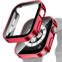 Premium Tempered Glass Apple Watch Cover - Ultimate Screen Protection for 49mm Ultra (Red)