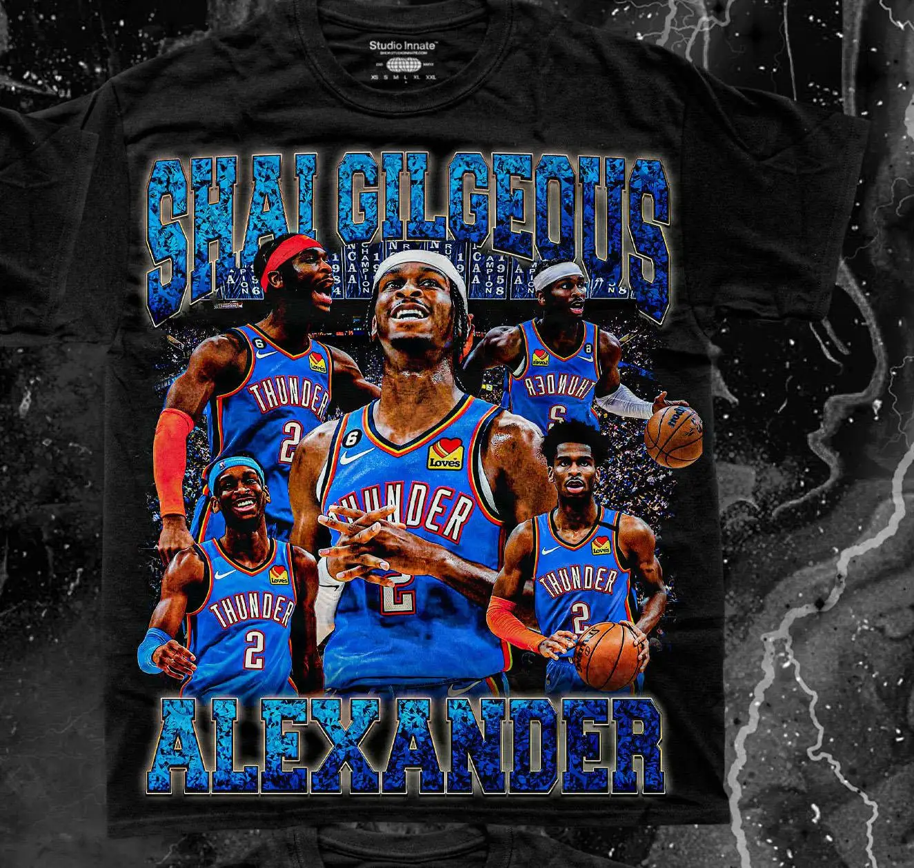 Shai gilgeous-alexander graphic tee design shirt