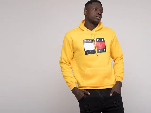 Hoodie Tommy Jeans Yellow Demisezon 