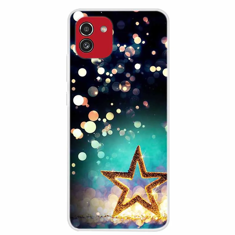 wallet phone case Soft Silicone Cover for Samsung Galaxy A03 Case A 03 Lovely Painting TPU Silicon Phone Cases for GalaxyA03 A03 A035F Covers Capa wallet cases