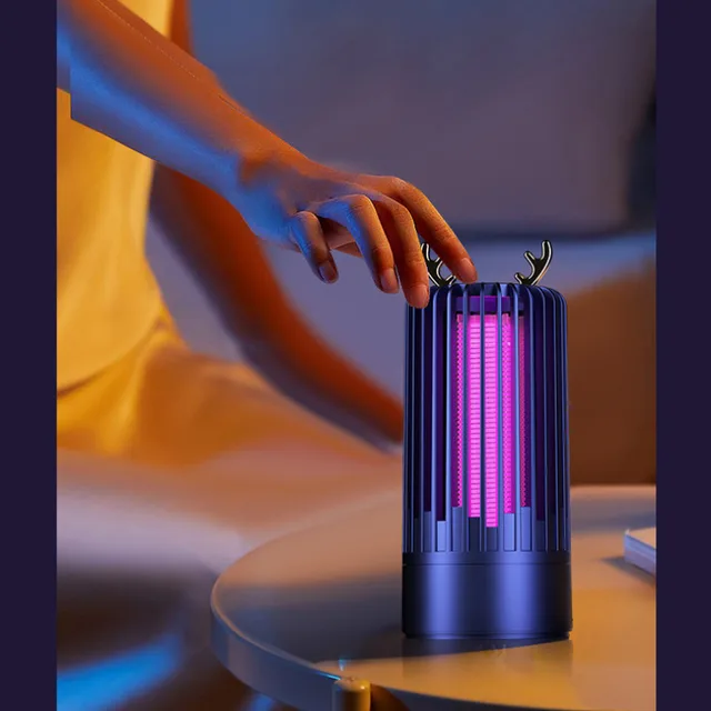 Usb Forgás Szúnyog Csapda Intelligens Szúnyoggyilkos Könnyű Elektromos Ütés Szúnyogriasztó Kültéri Kártevő Gyilkos Lámpa - Image 5