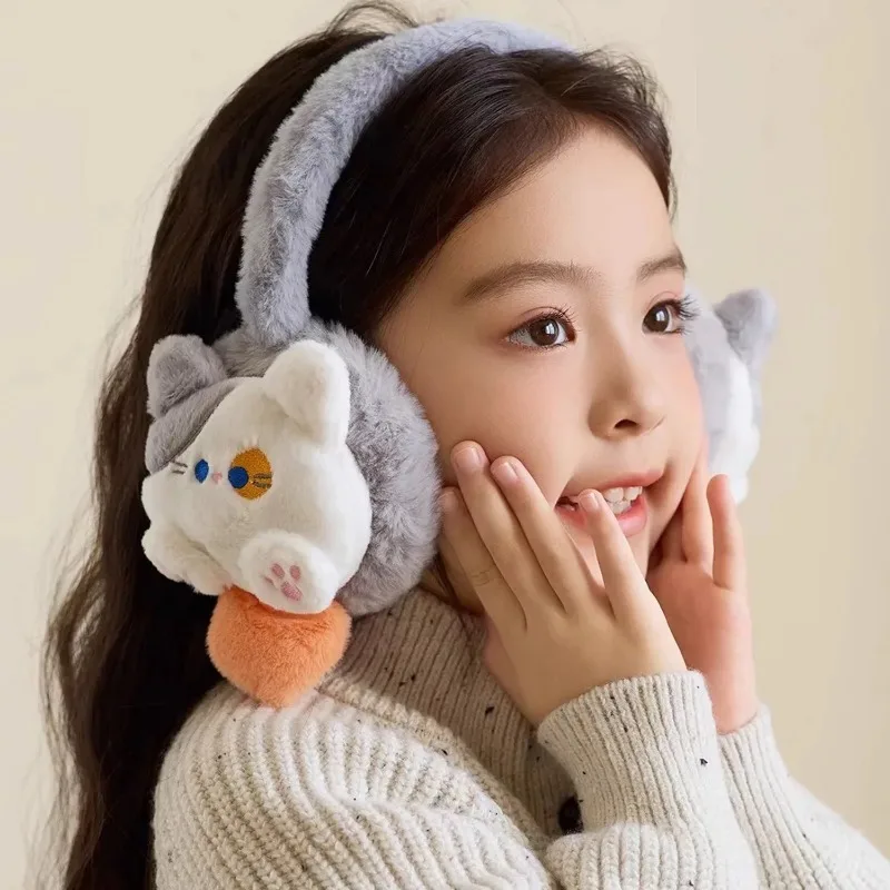 Winter Cartoon Soft Rabbit Winter Warm Earmuffs Girl Plush Thick Ear Cover Ear Protection Antifreeze Warmth Muffs for Women