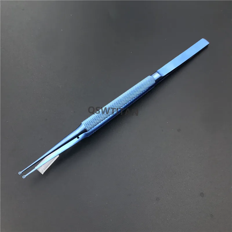 Cirúrgico do Olho da Conjuntiva do Forcep Fina do Ringtip de Titânio 14cm a Ponta de Anel Instrumento Inteira Oftálmico Micro 18cm - 1 forcep 18cm 14cm a ponta de anel