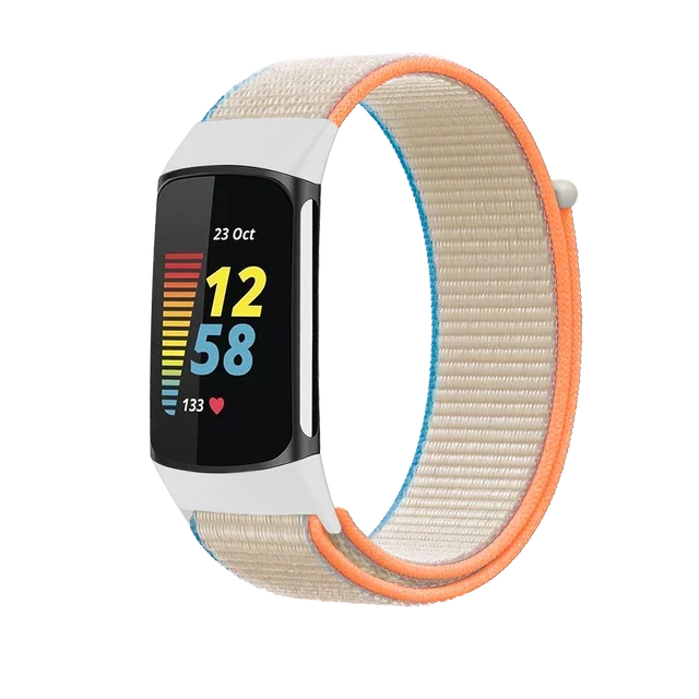 Breathable Soft Nylon Loop Strap - Comfortable Sports Wristband for Fitness Trackers