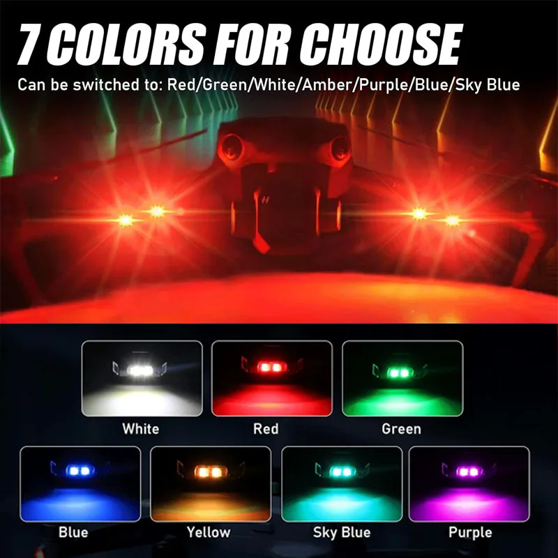 Pack de 8 lampes LED 7 couleurs avec télécommande, prêtes à être utilisées pour éclairage de sécurité.