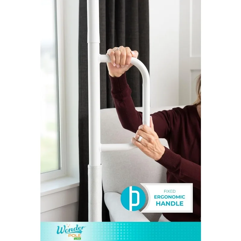 Adjustable Floor to Ceiling Safety Grab Bar with Security Support Handle for Fall Prevention, Tension