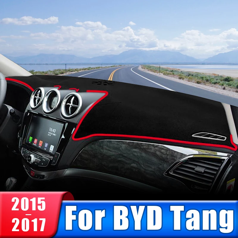 

Car Dashboard Cover For BYD Tang 2015 2016 2017 Instrument Desk Sun Shade Anti-UV Mat Dash Non-slip Pad Accessories