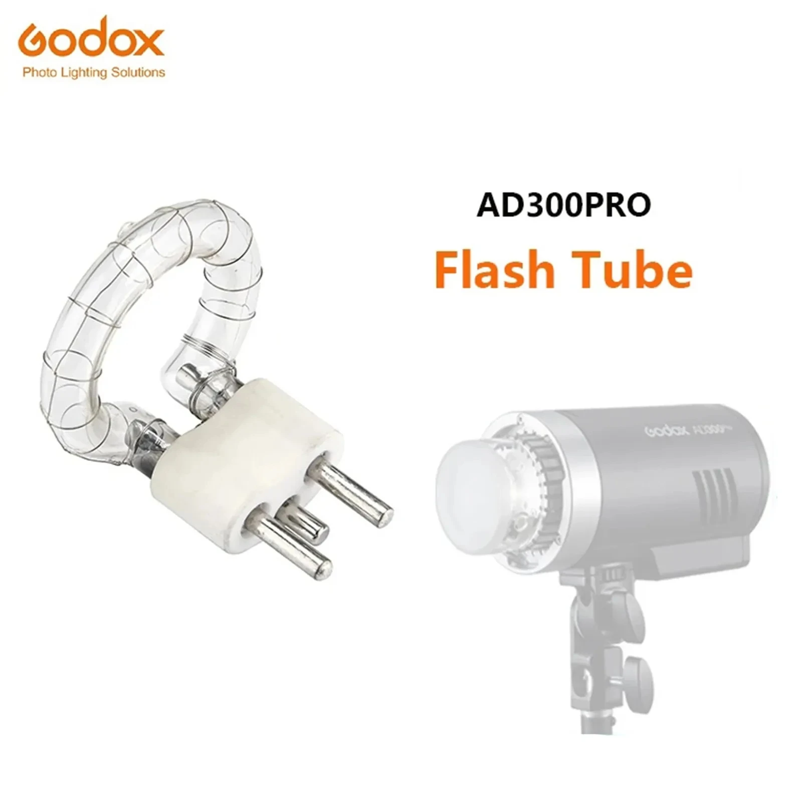 Lampadina Nuda Godox Ft-Ad300 300W Flash Tube Per Ad300Pro Flash Head On Godox Ad300Pro Flash Speedlite