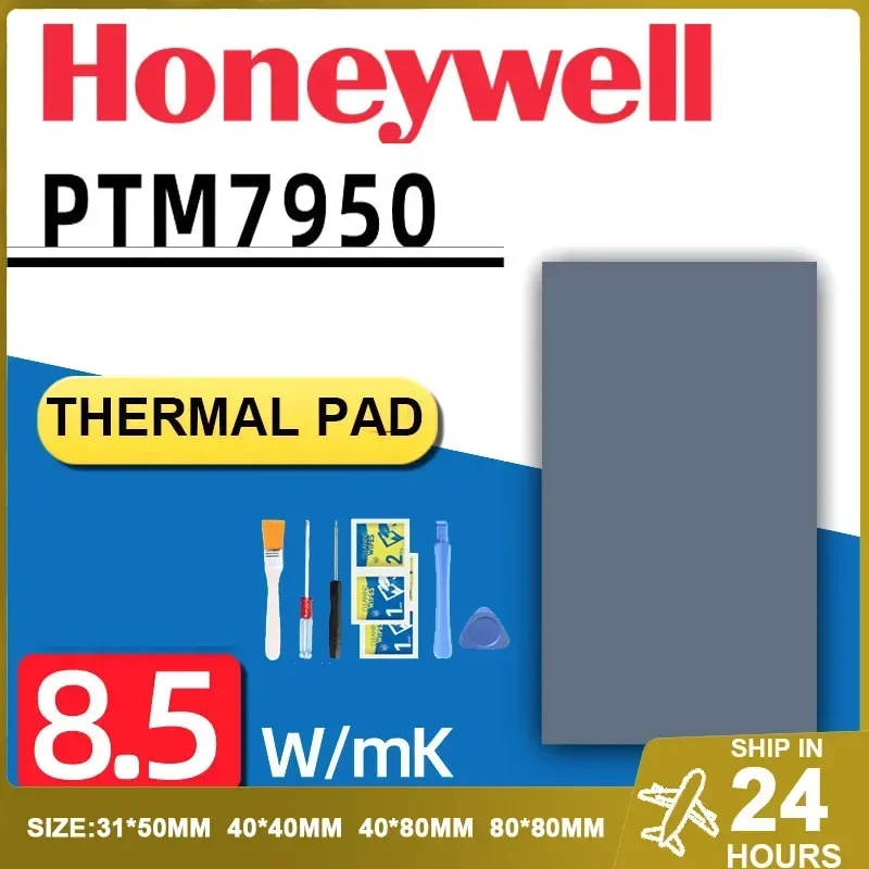 Almofada Térmica de Honeywell Ptm7950 Gpu Fase-mudança da Placa Gráfica da Cpu do Portátil Que Refrigera a Gaxeta da Almofada da Graxa do Silicone