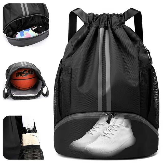 Basketball bag, swimming bag, dry wet separation women's storage bag, sports backpack, training and fitness drawstring backpack Basketball bag, swimming bag, dry wet separation women's storage bag, sports backpack, training and fitness drawstring backpack