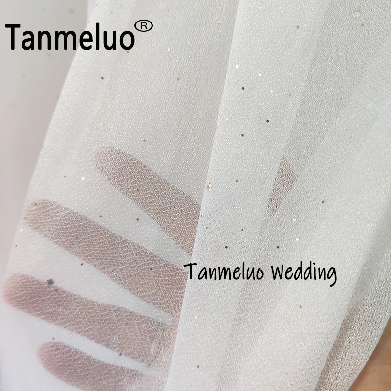 White Table Skirt Extra Long Sheer Tablecloth for Backyard Wedding Sweetheart Main Table Birthday Party Cake Decoration