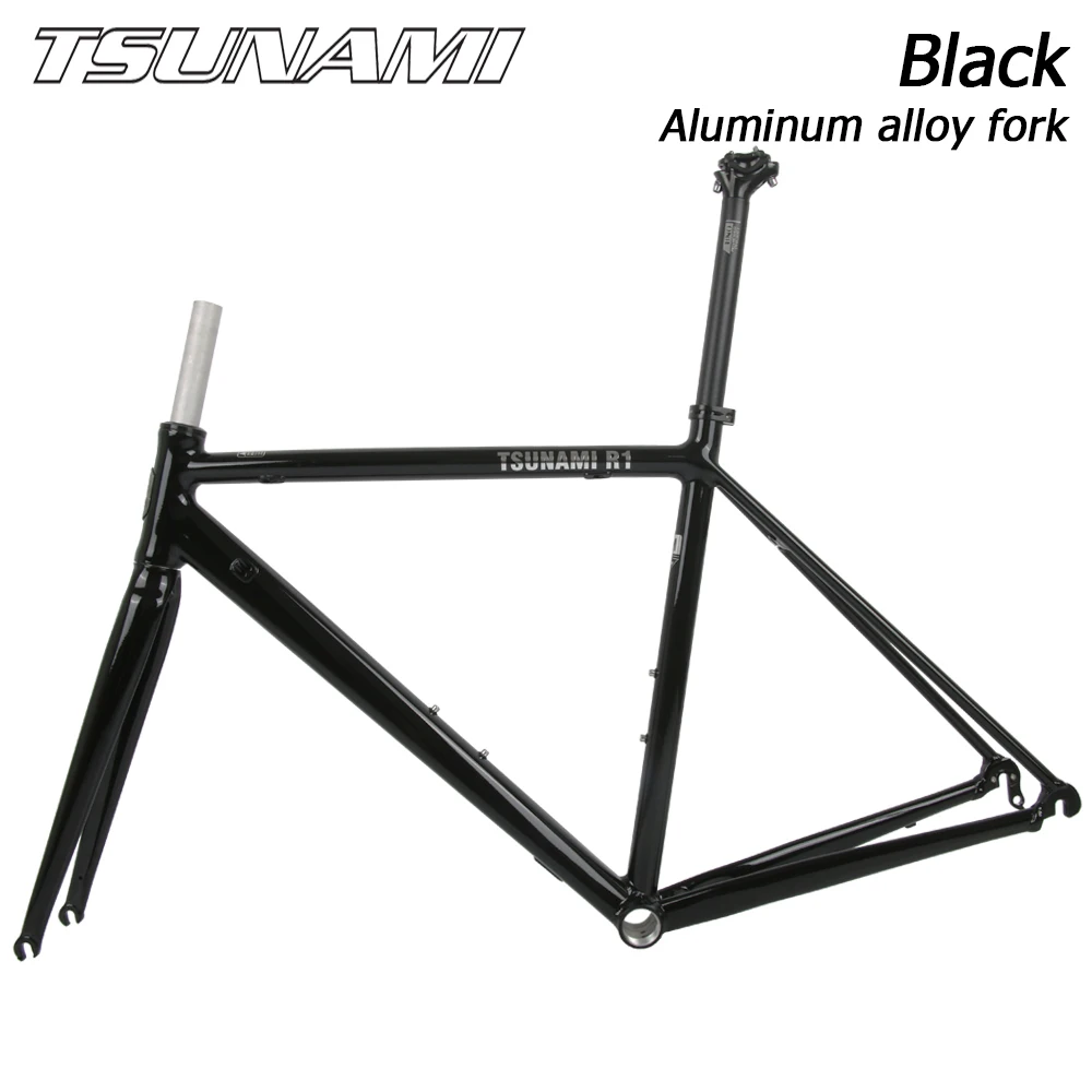 津波-道路自転車フレーム、r1アルミニウム合金、700cリムブレーキ、c