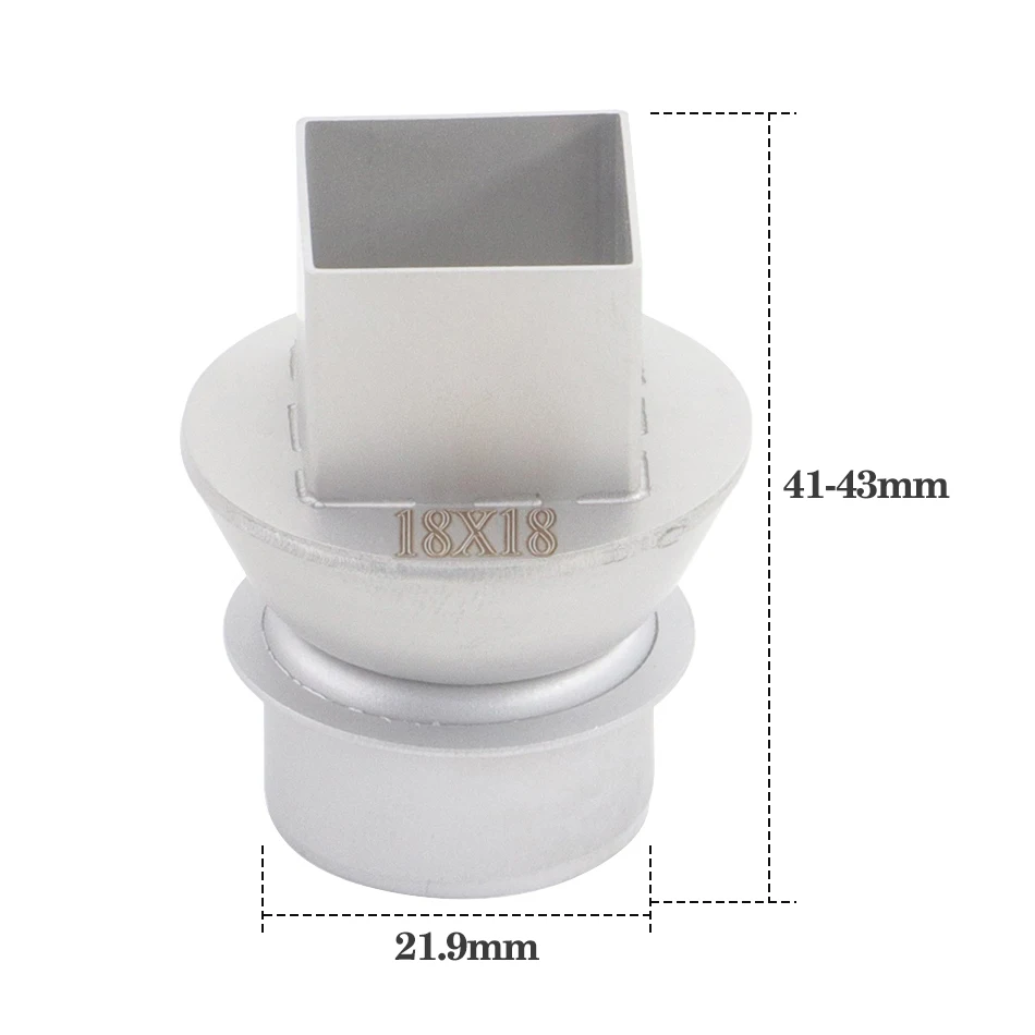 QUICK 861DW Hot Air Gun Nozzle with Mesh Hot Air Shield Compatible with TR1 856AX 856AE 712 713 TR1300A Soldering Station 45*45 Hot Air Gun Nozzle
