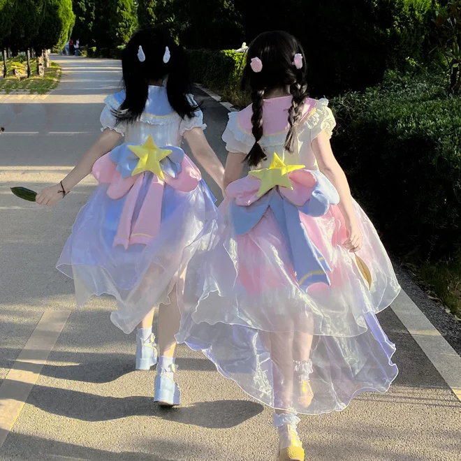 Sweetheart Lolita Dress Chai Huhu Lolita Lovely Card Girl Dress Sakura Ever-changing Little Sakura Cosplay Girl