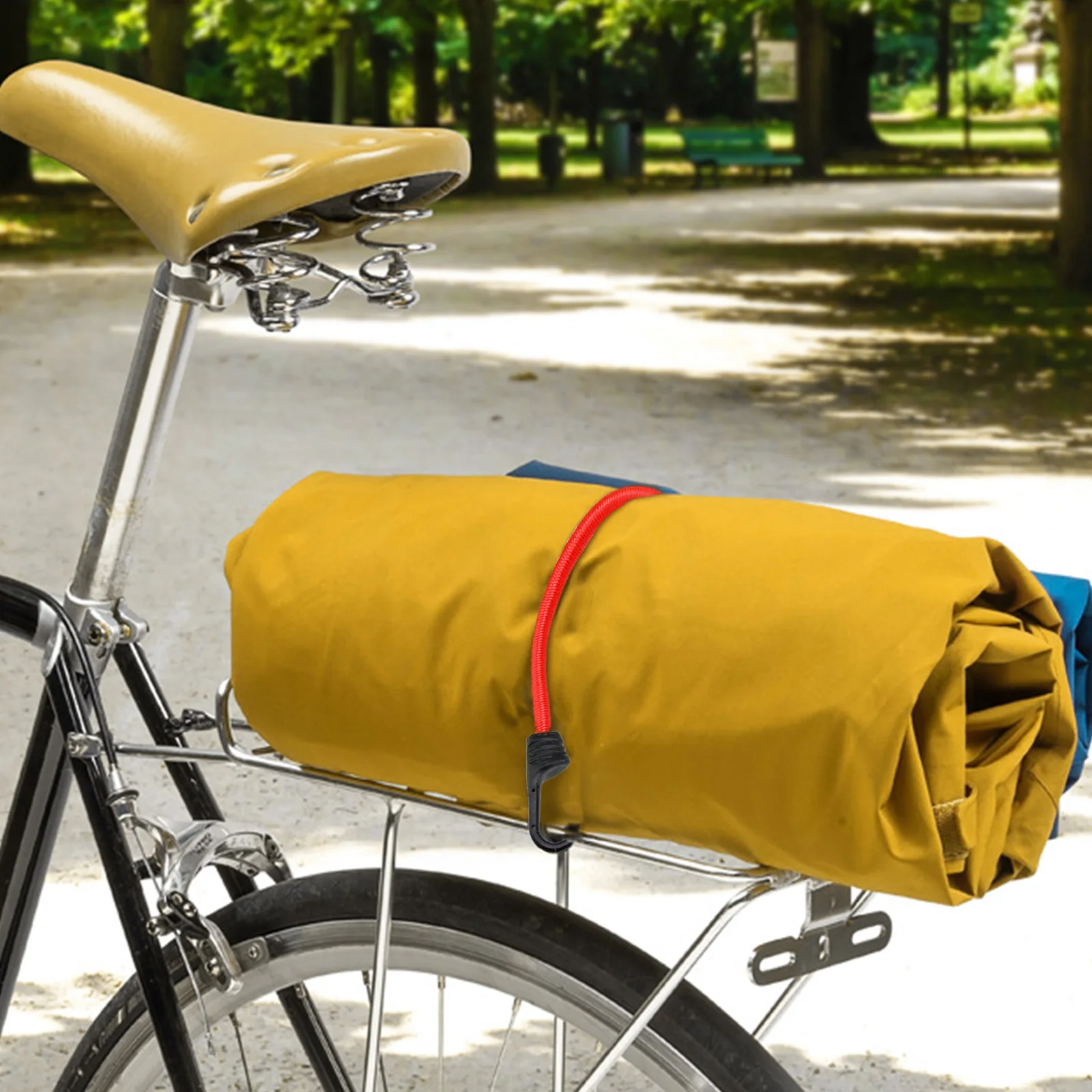 Bike Rack Straps 2 Pieces Bungee Cords With Hooks, Bike Bungee Cord, Motorcycle Bungee Motorcycle Luggage Straps