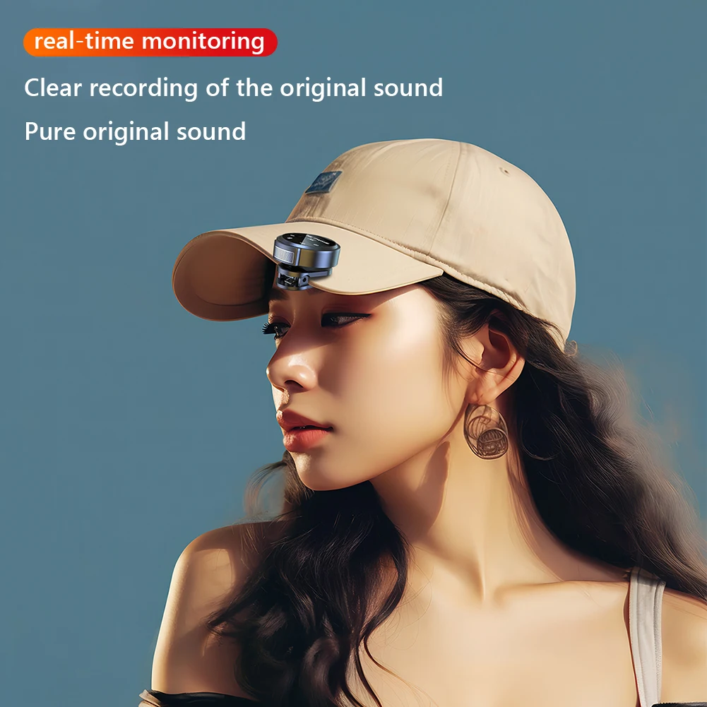 마그네틱 클립이 있는 무선 라발리에 라펠 마이크, 비디오 녹화용 iOS 인터페이스, 유튜브 브이로그 USB-C