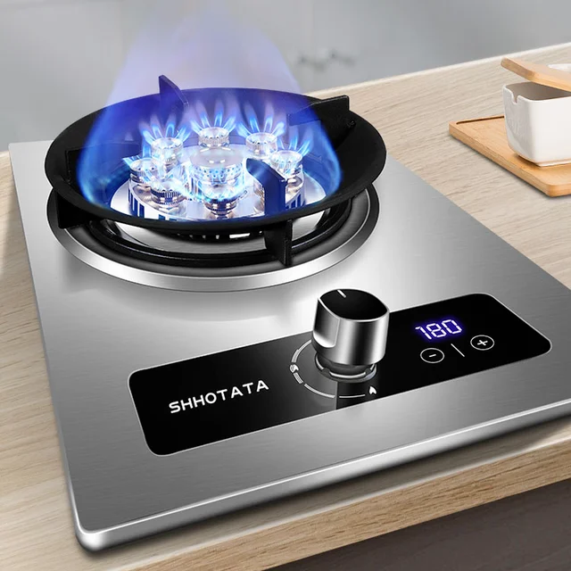 7.2KW Gas Cooktop Single Stove Stainless Steel