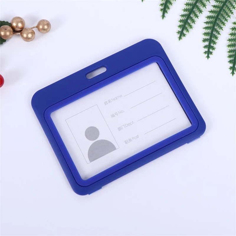 Economical Clear Badge Holder Lanyard with Colorful Protective Case