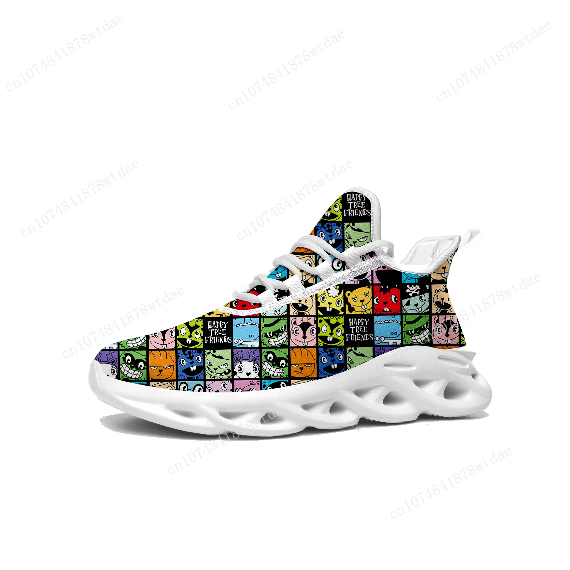 Happy Tree Friends Flats Sneakers Mens Womens Teenager Sports Running Shoes High Quality Cuddles Custom Lace Up Mesh Footwear 2