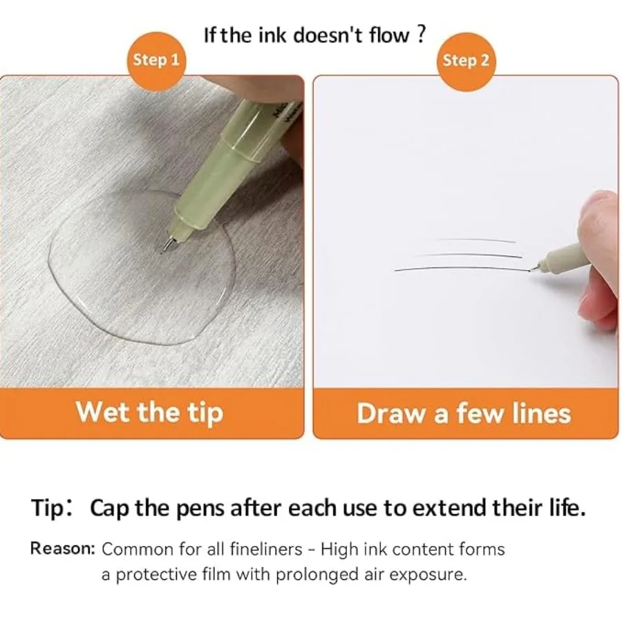 Black Fineliner Pen Set 2
