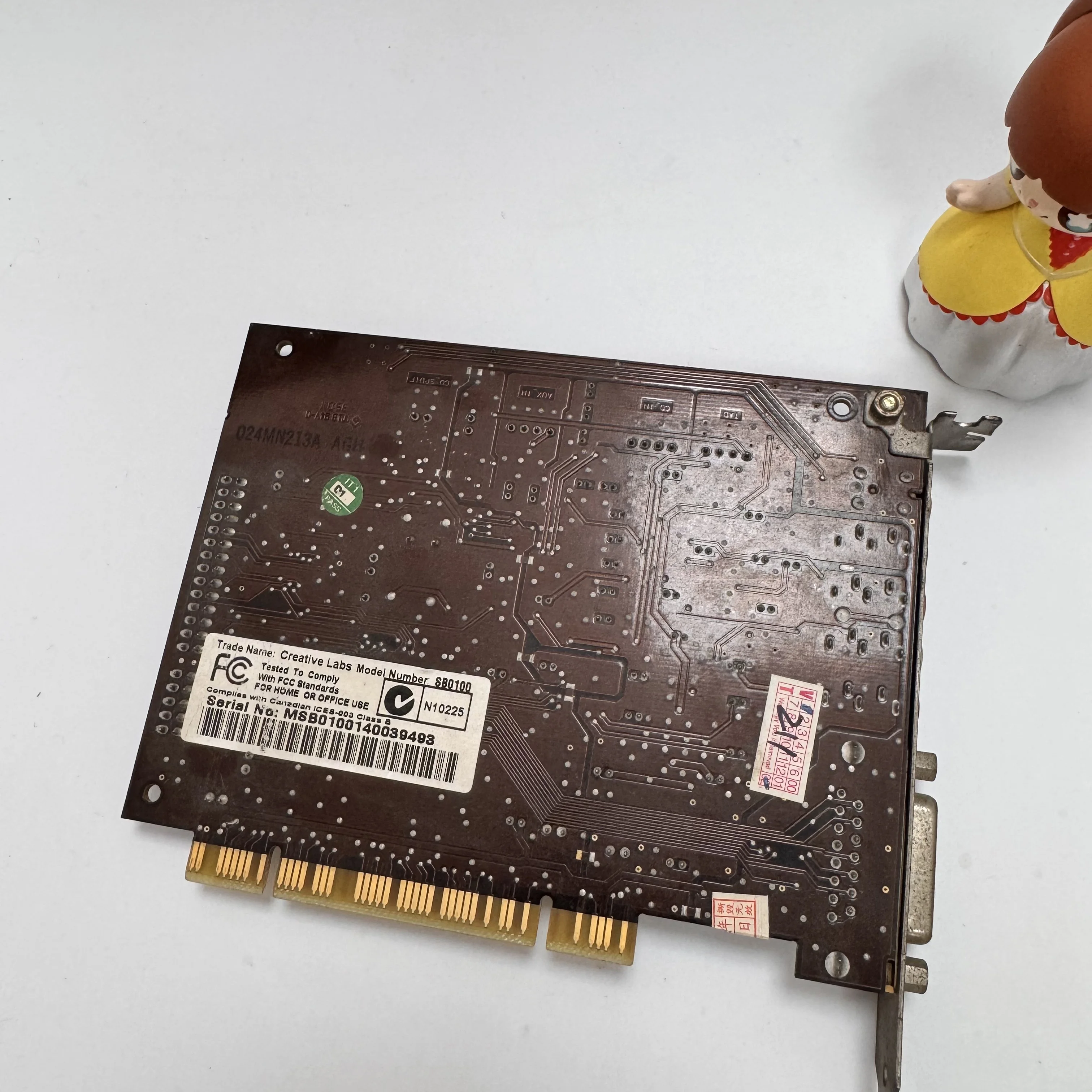 ONKYO WAVIO SE-80PCI 스테레오 하이파이 사운드 카드 듀얼 RCA 로터스 헤드(라인 인/라인 아웃) 48kHz