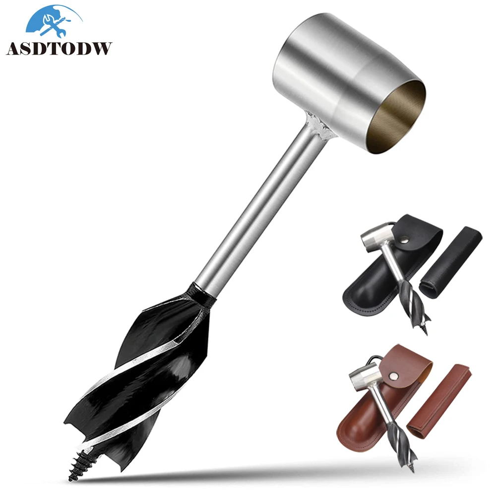 Durable Manual Auger Bushcraft Hand Wrench Wood Drill Peg Tools and Hole Maker Multitool Outdoor |