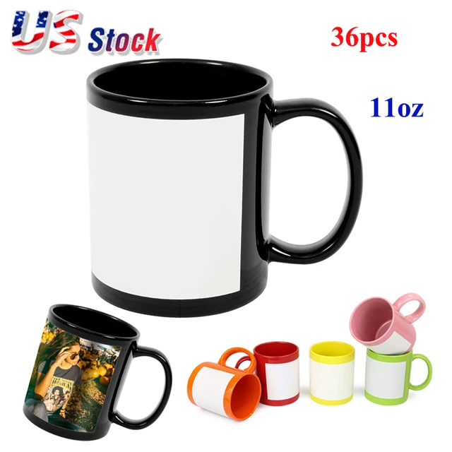 15oz Orca AAA Ceramic White Sublimation Mug Blanks - 36 Pack