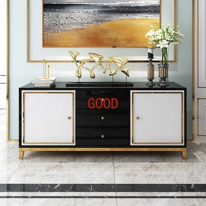 Luxury Entrance Hallway Shoe Cabinets Villa Storage Wooden Console Furniture TV Cabinet Living Room Cabinet Kitchen Sideboards