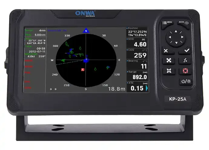 ONWA KP-25A 5-inch Marine GPS Chart Plotter GPS Antenna Class B+ AIS Transponder Support GALILEO marine ais transceiver marine gps navigator